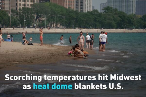 # - My News! Scorching Temperatures Hit Midwest As Heat Dome Blankets Us Video Poster