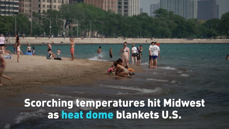 Scorching Temperatures Hit Midwest As Heat Dome Blankets Us Video Poster