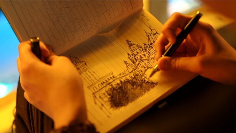 # - My News! Sketching Fuzhou City from the River Video Poster