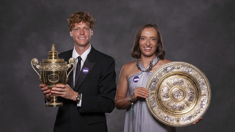 # - My News! Swiatek Sinner Share a Sweet Dance to Celebrate Winning Wimbledon