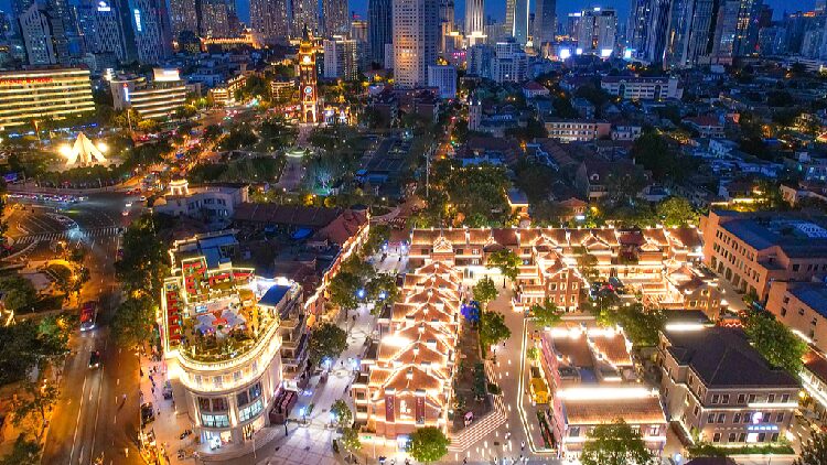 # - My News! Tianjins Five Great Avenues Alight at Night