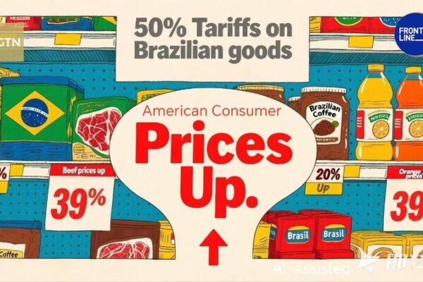 What would happen if U.S. imposed a 50% tariff on Brazilian goods?